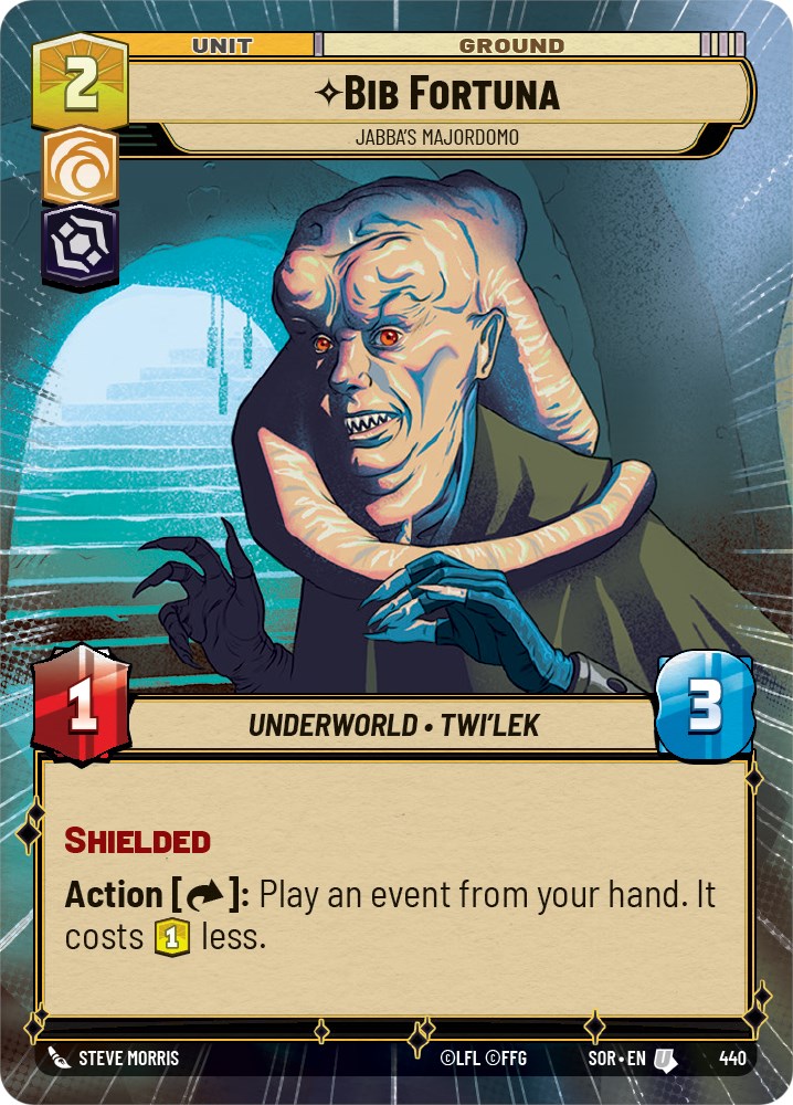 Bib Fortuna - Jabba's Majordomo (Hyperspace) (440) [Spark of Rebellion] | Cards and Coasters CA