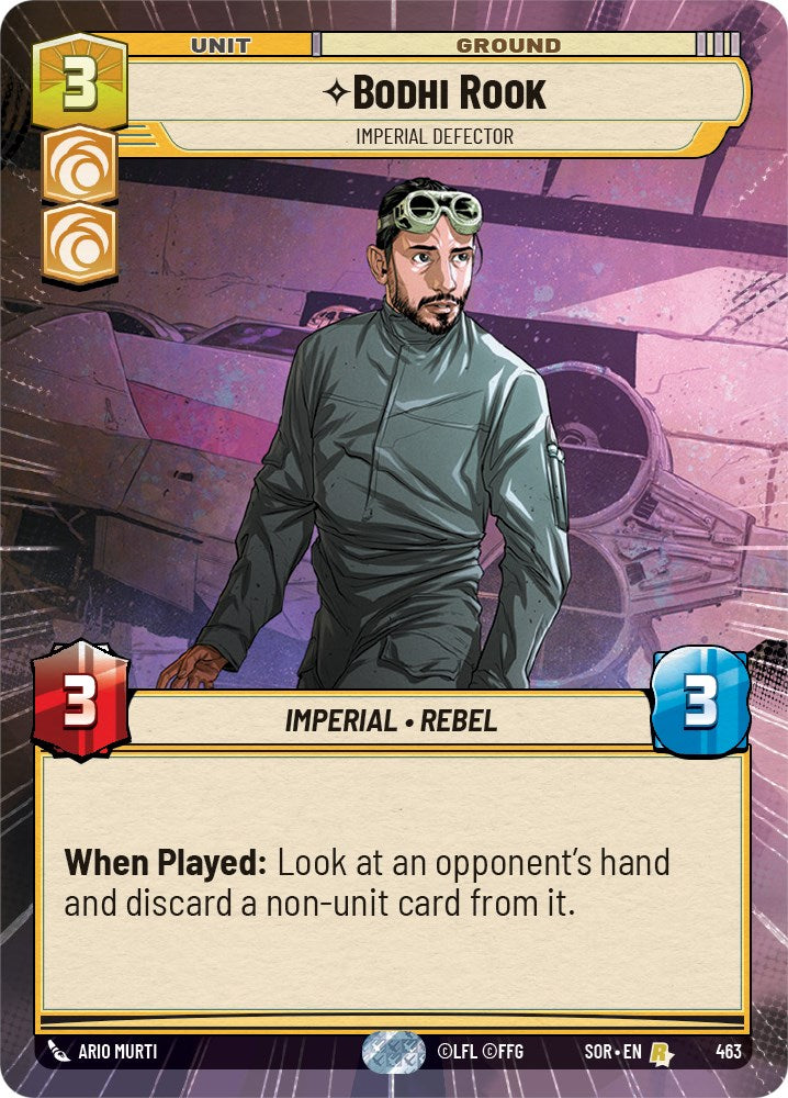 Bodhi Rook - Imperial Defector (Hyperspace) (463) [Spark of Rebellion] | Cards and Coasters CA