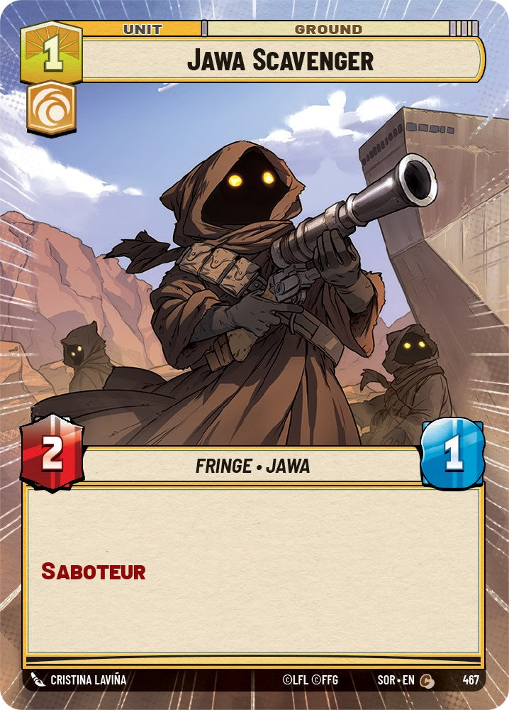 Jawa Scavenger (Hyperspace) (467) [Spark of Rebellion] | Cards and Coasters CA