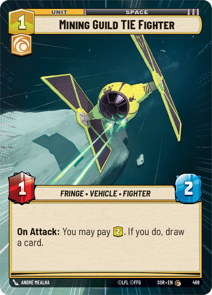 Mining Guild TIE Fighter (Hyperspace) (468) [Spark of Rebellion] | Cards and Coasters CA