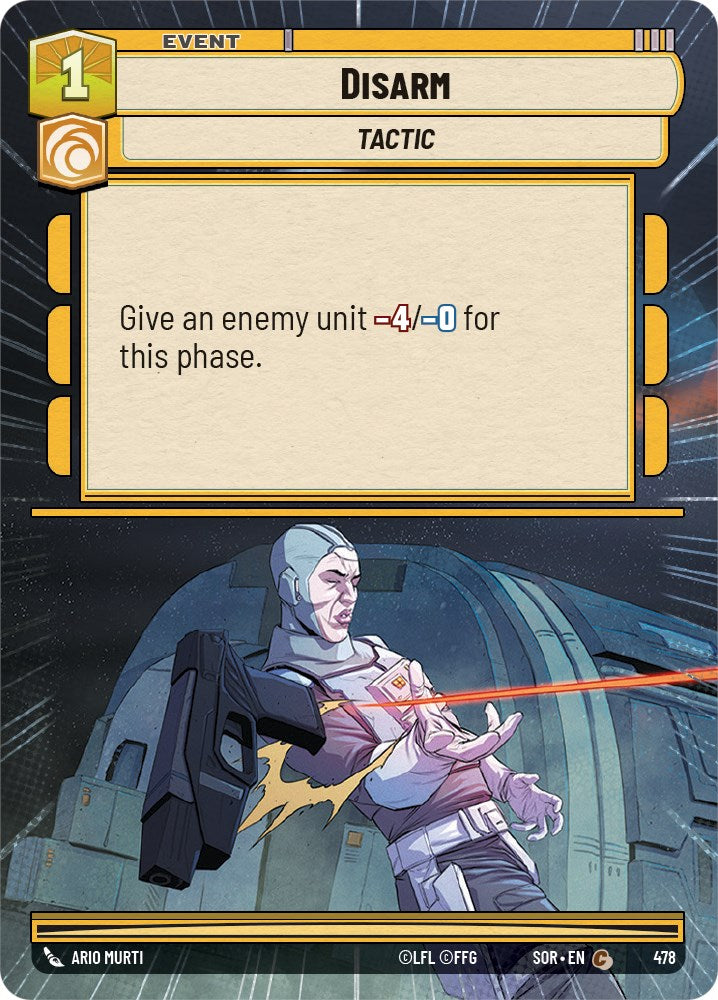 Disarm (Hyperspace) (478) [Spark of Rebellion] | Cards and Coasters CA