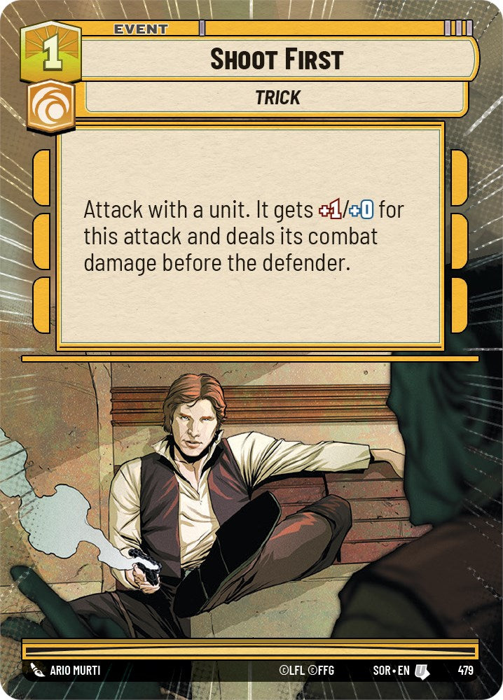 Shoot First (Hyperspace) (479) [Spark of Rebellion] | Cards and Coasters CA