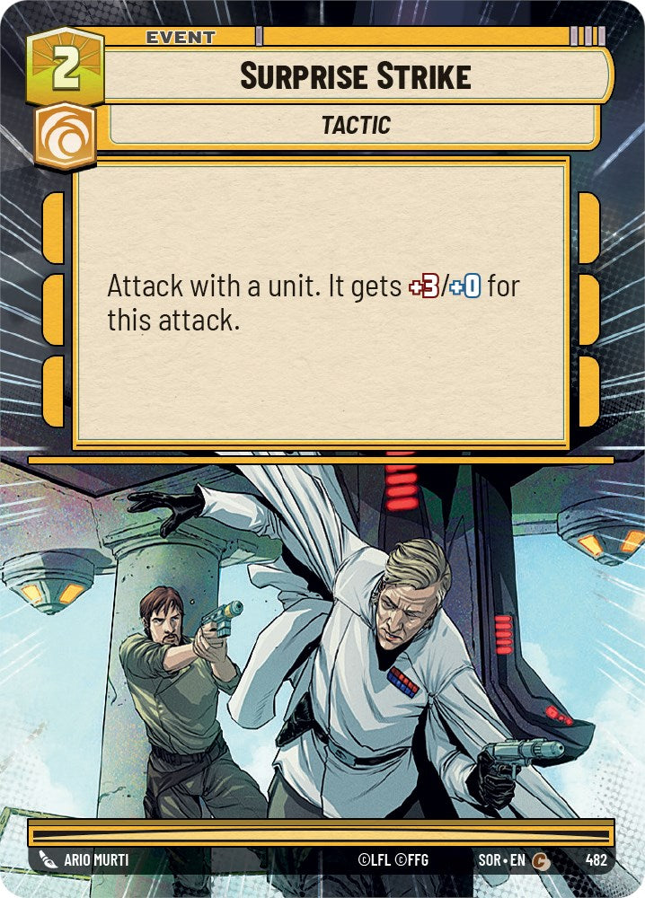 Surprise Strike (Hyperspace) (482) [Spark of Rebellion] | Cards and Coasters CA