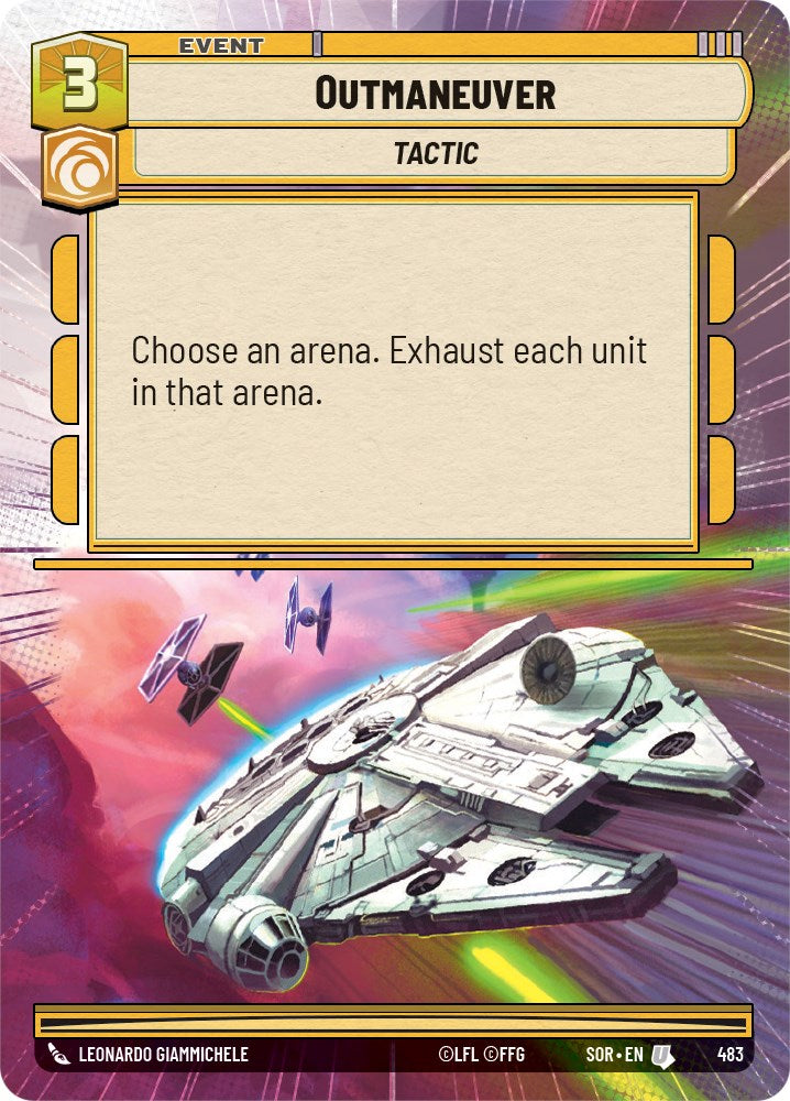 Outmaneuver (Hyperspace) (483) [Spark of Rebellion] | Cards and Coasters CA