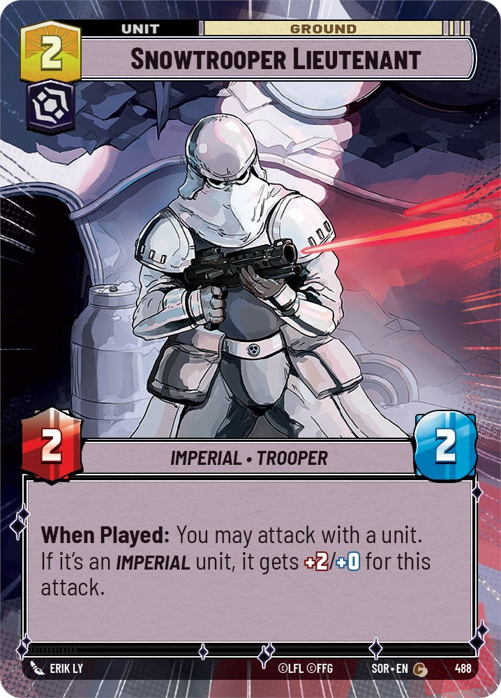 Snowtrooper Lieutenant (Hyperspace) (488) [Spark of Rebellion] | Cards and Coasters CA