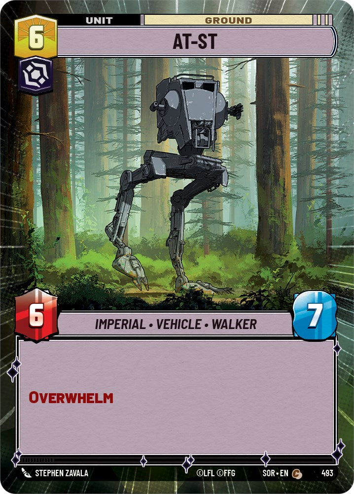 AT-ST (Hyperspace) (493) [Spark of Rebellion] | Cards and Coasters CA