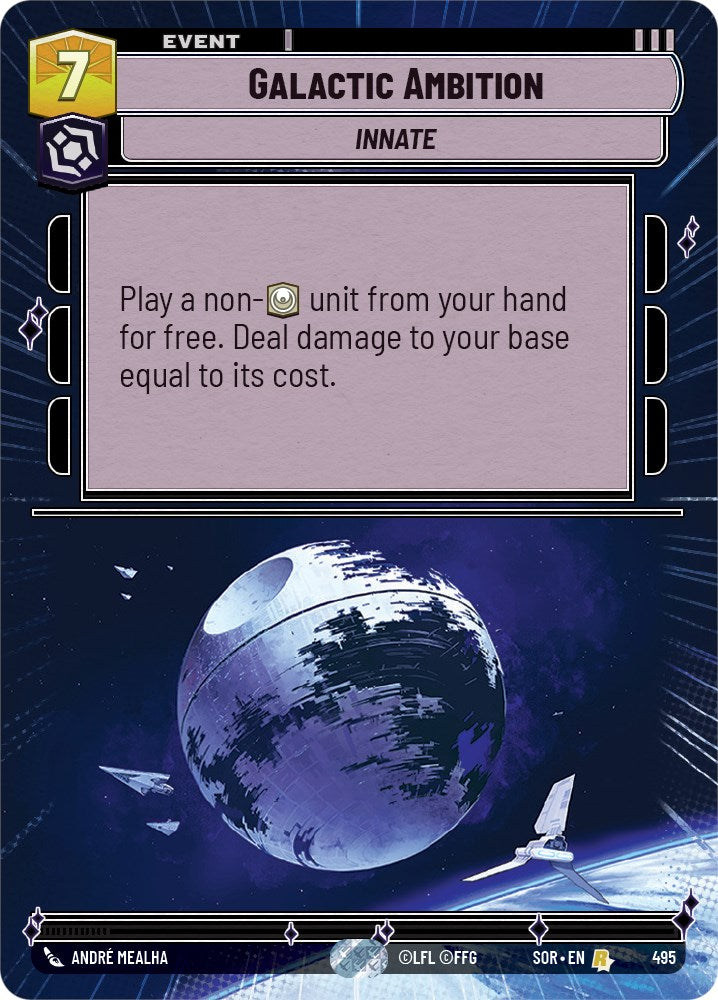 Galactic Ambition (Hyperspace) (495) [Spark of Rebellion] | Cards and Coasters CA