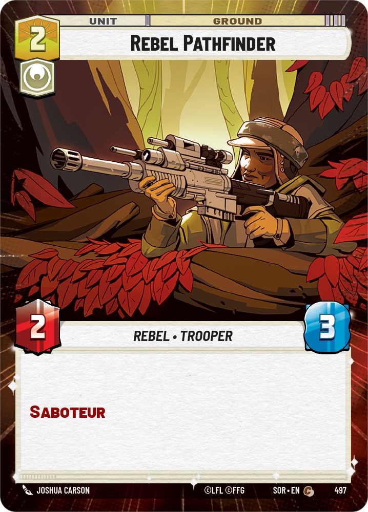 Rebel Pathfinder (Hyperspace) (497) [Spark of Rebellion] | Cards and Coasters CA