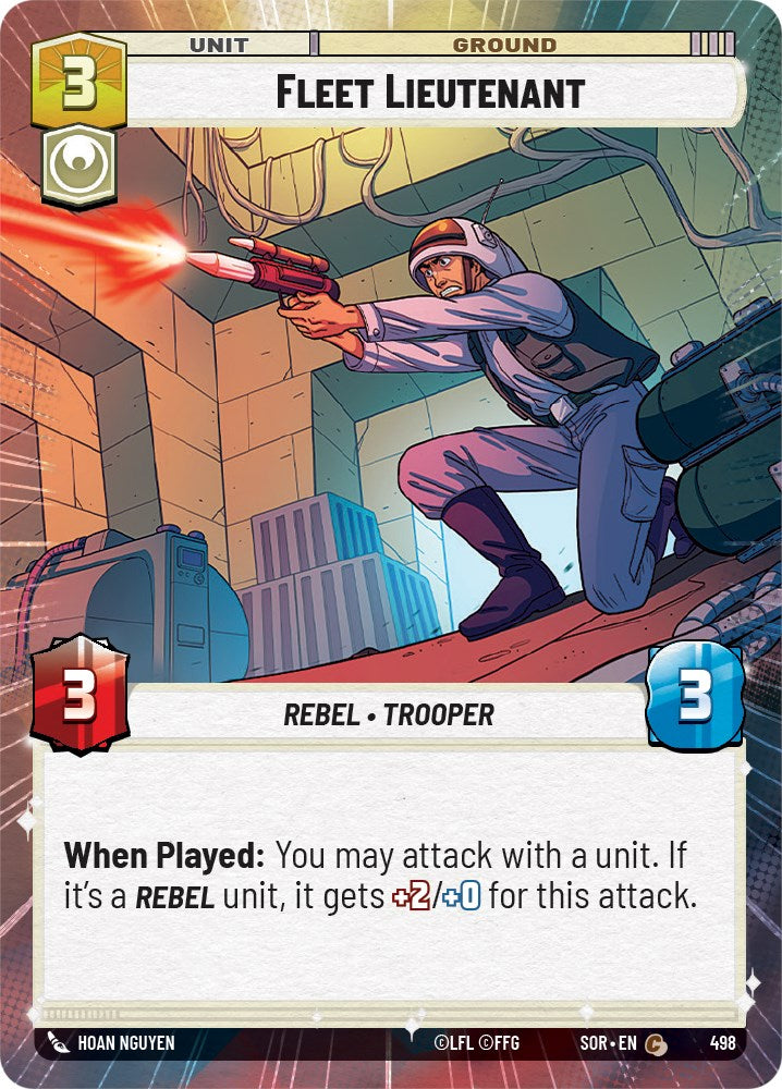 Fleet Lieutenant (Hyperspace) (498) [Spark of Rebellion] | Cards and Coasters CA
