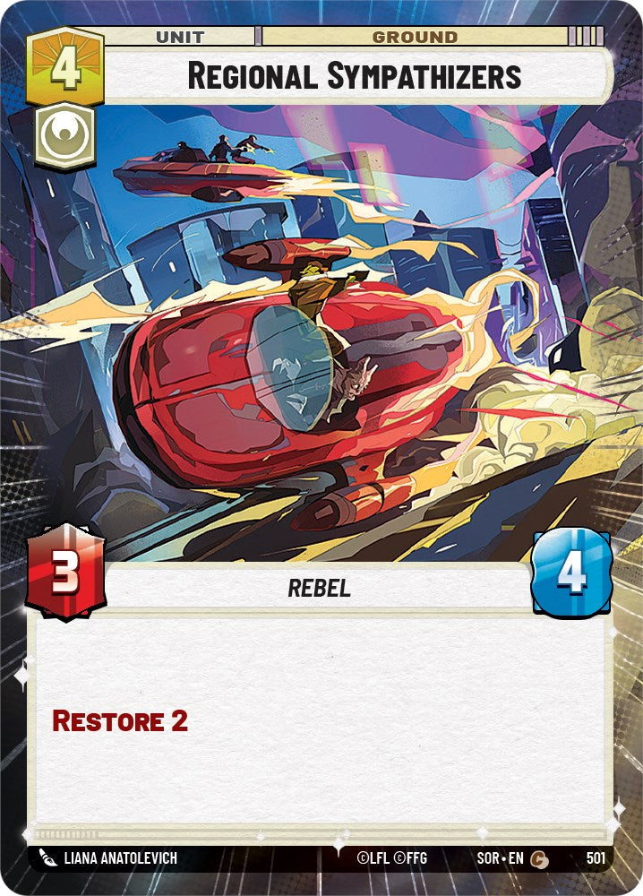 Regional Sympathizers (Hyperspace) (501) [Spark of Rebellion] | Cards and Coasters CA