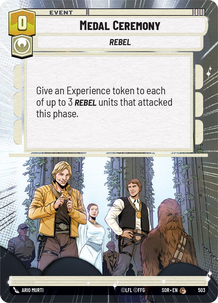 Medal Ceremony (Hyperspace) (503) [Spark of Rebellion] | Cards and Coasters CA