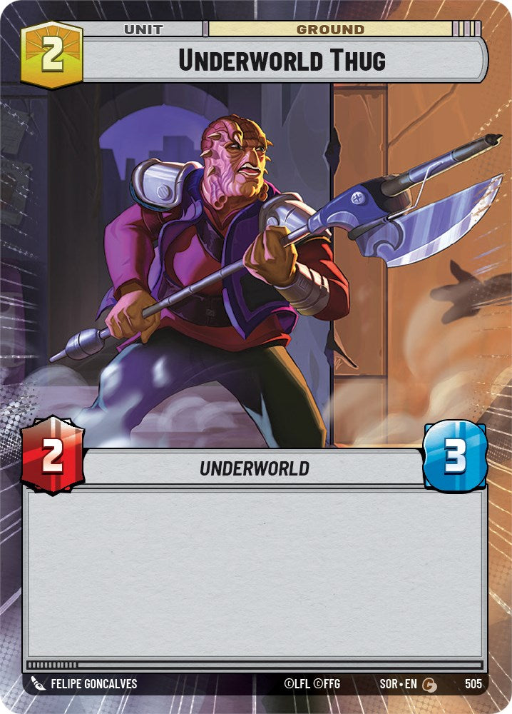 Underworld Thug (Hyperspace) (505) [Spark of Rebellion] | Cards and Coasters CA