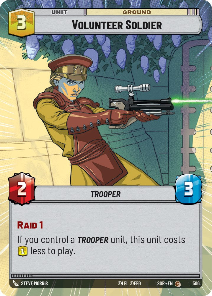 Volunteer Soldier (Hyperspace) (506) [Spark of Rebellion] | Cards and Coasters CA