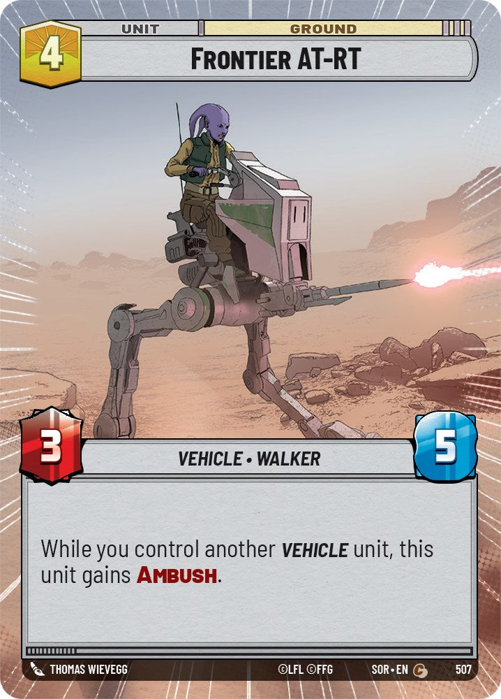 Frontier AT-RT (Hyperspace) (507) [Spark of Rebellion] | Cards and Coasters CA