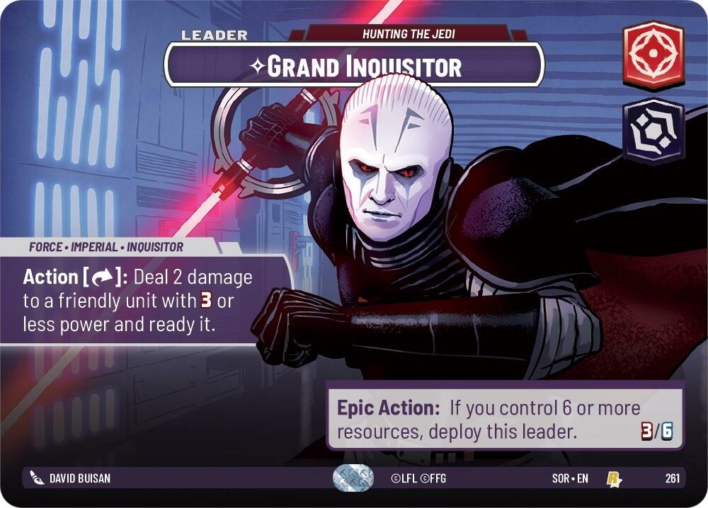 Grand Inquisitor - Hunting the Jedi (Showcase) (261) [Spark of Rebellion] | Cards and Coasters CA