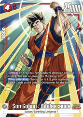 Son Gohan : Adolescence (Bonus Pack Alternate Art) [Starter Deck: Son Goku] | Cards and Coasters CA
