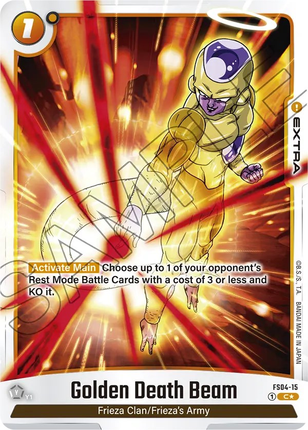 Golden Death Beam (Bonus Pack Alternate Art) [Starter Deck: Frieza] | Cards and Coasters CA