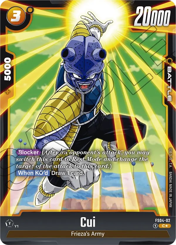 Cui (Bonus Pack Alternate Art) [Starter Deck: Frieza] | Cards and Coasters CA