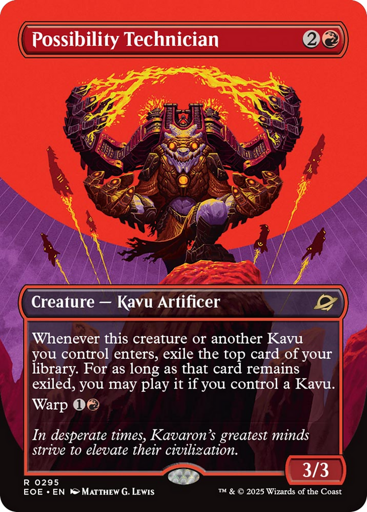 Possibility Technician (Borderless) [Edge of Eternities] | Cards and Coasters CA