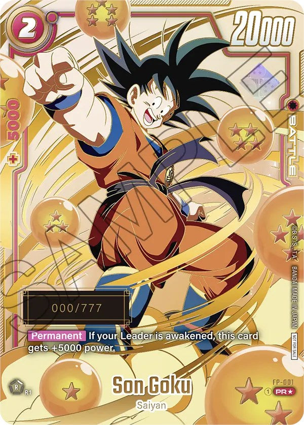 Son Goku (FP-001) (Serial Numbered) [Fusion World Promotion Cards] | Cards and Coasters CA