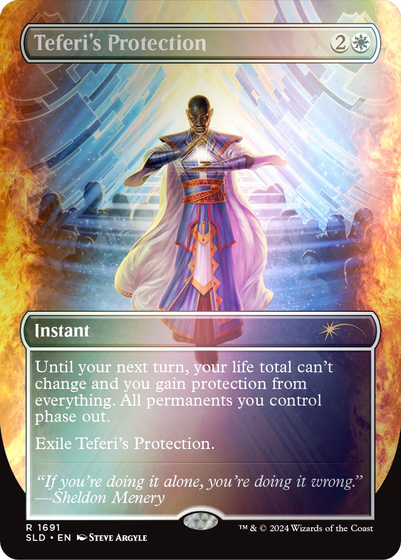 Teferi's Protection (1691) (Rainbow Foil) [Secret Lair Drop Series] | Cards and Coasters CA