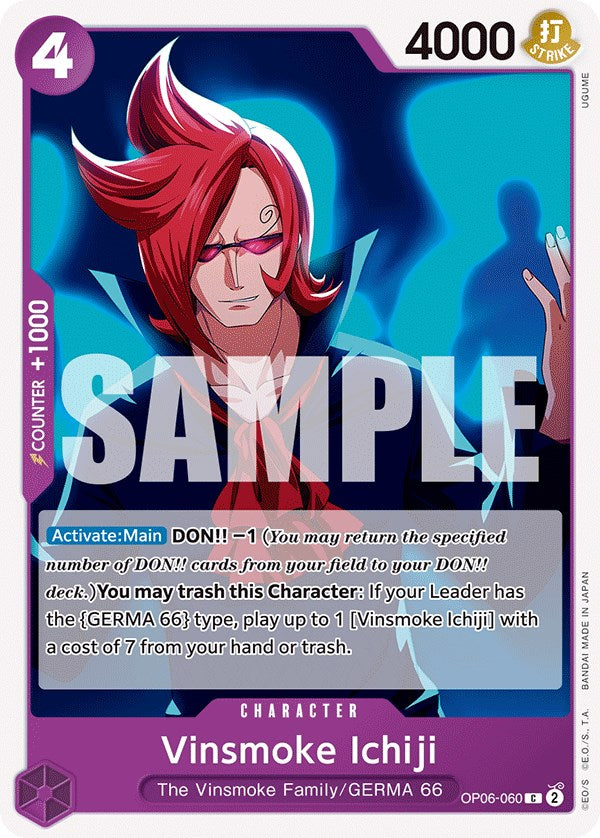 Vinsmoke Ichiji [Wings of the Captain] | Cards and Coasters CA