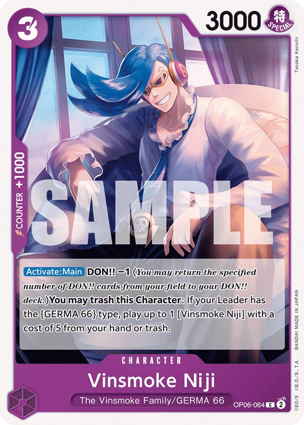 Vinsmoke Niji (064) [Wings of the Captain] | Cards and Coasters CA