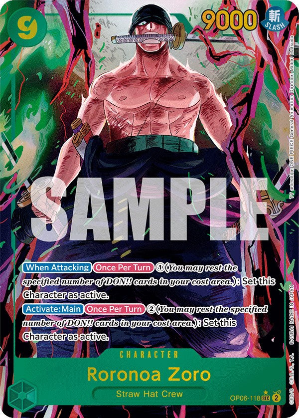 Roronoa Zoro (Alternate Art) [Wings of the Captain] | Cards and Coasters CA