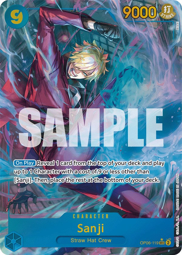 Sanji (Alternate Art) [Wings of the Captain] | Cards and Coasters CA