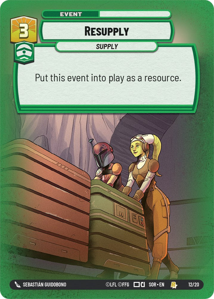 Resupply (12/20) [Spark of Rebellion: Weekly Play] | Cards and Coasters CA