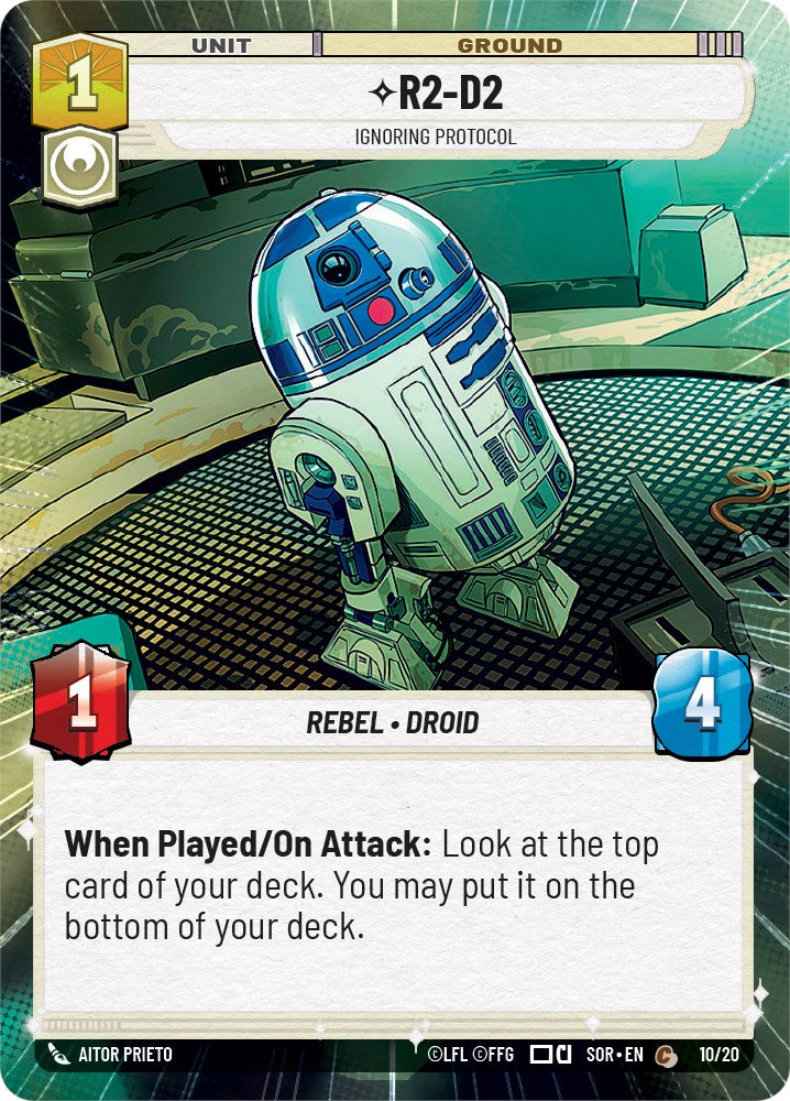 R2-D2 - Ignoring Protocol (Hyperspace) (10/20) [Spark of Rebellion: Weekly Play] | Cards and Coasters CA