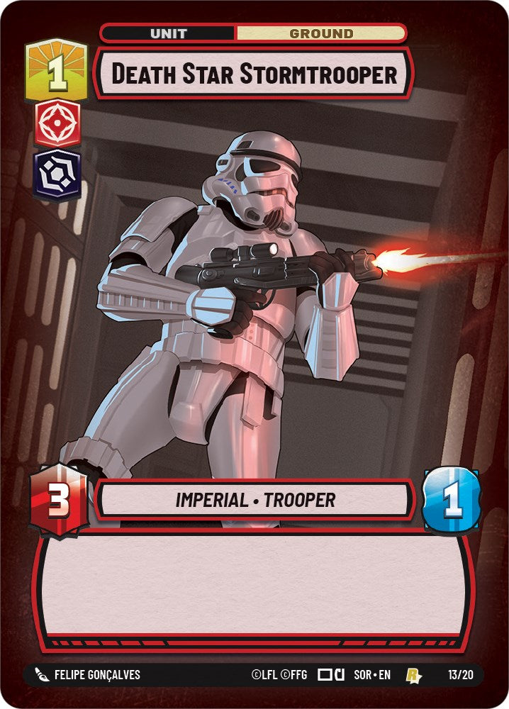 Death Star Stormtrooper (13/20) [Spark of Rebellion: Weekly Play] | Cards and Coasters CA