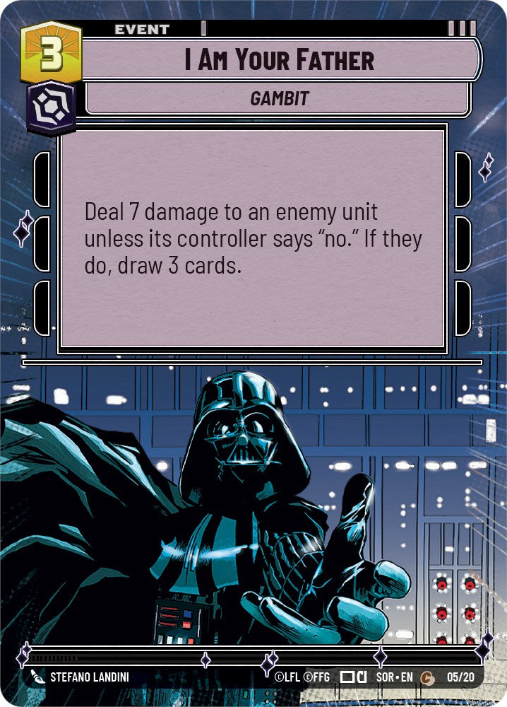 I Am Your Father (Hyperspace) (5/20) [Spark of Rebellion: Weekly Play] | Cards and Coasters CA