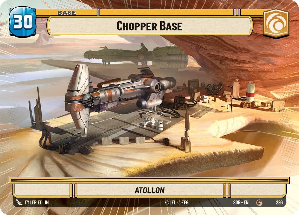 Chopper Base // Experience (Hyperspace) (296 // T03) [Spark of Rebellion] | Cards and Coasters CA
