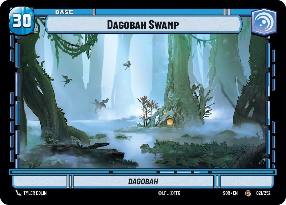 Dagobah Swamp // Shield (21 // T02) [Spark of Rebellion] | Cards and Coasters CA