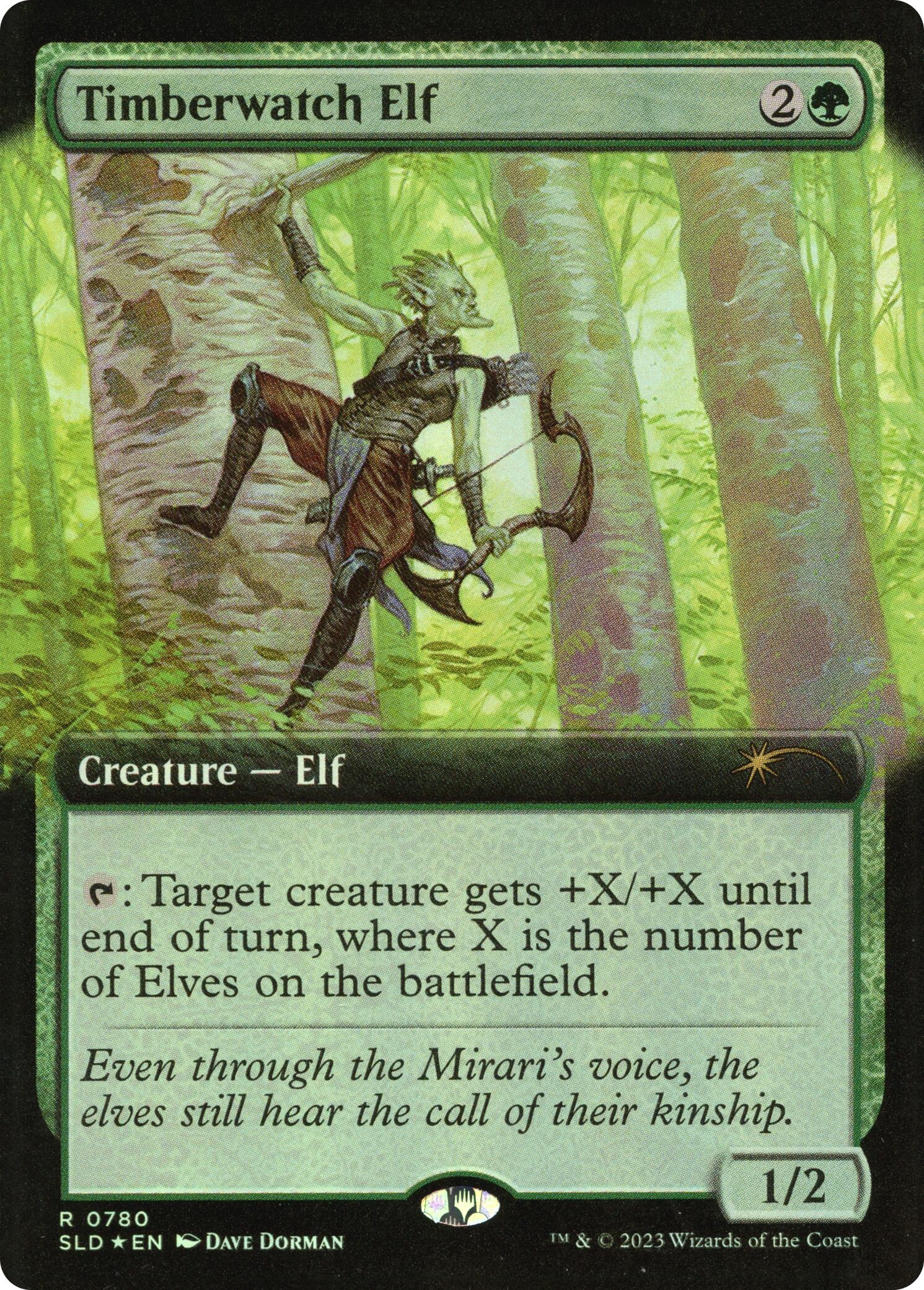 Timberwatch Elf (Extended Art) [Secret Lair Drop Series] | Cards and Coasters CA