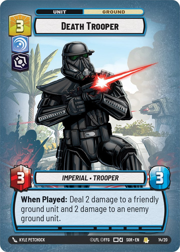 Death Trooper (14/20) [Spark of Rebellion: Weekly Play] | Cards and Coasters CA