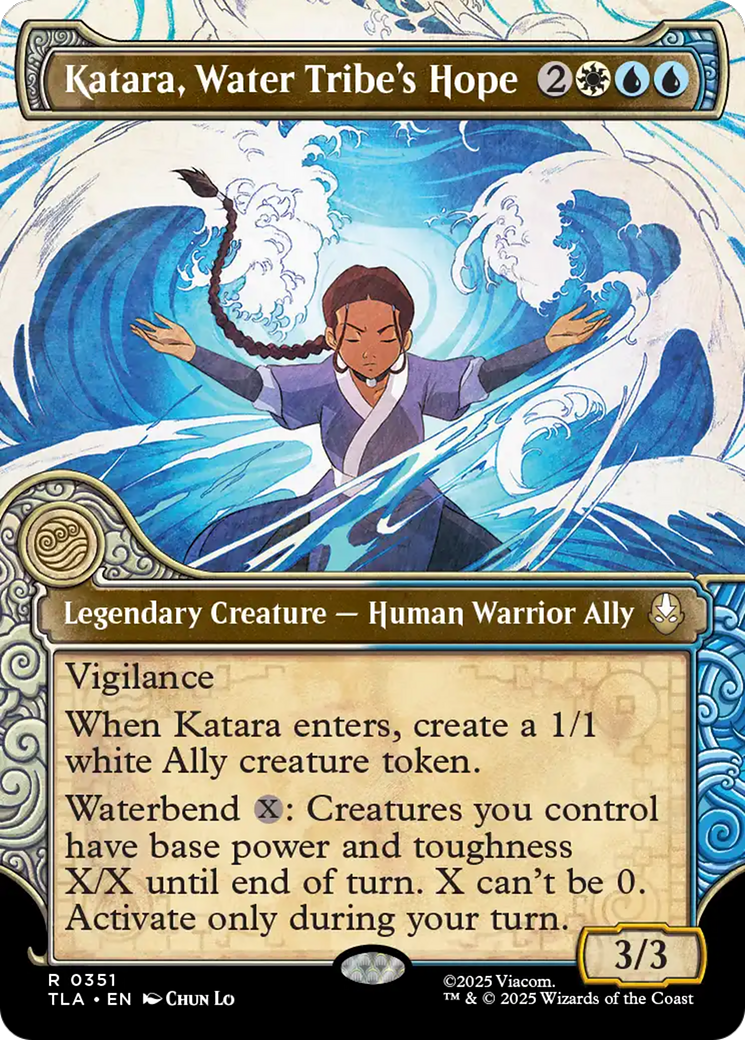 Katara, Water Tribe's Hope (Showcase) [Avatar: The Last Airbender] | Cards and Coasters CA