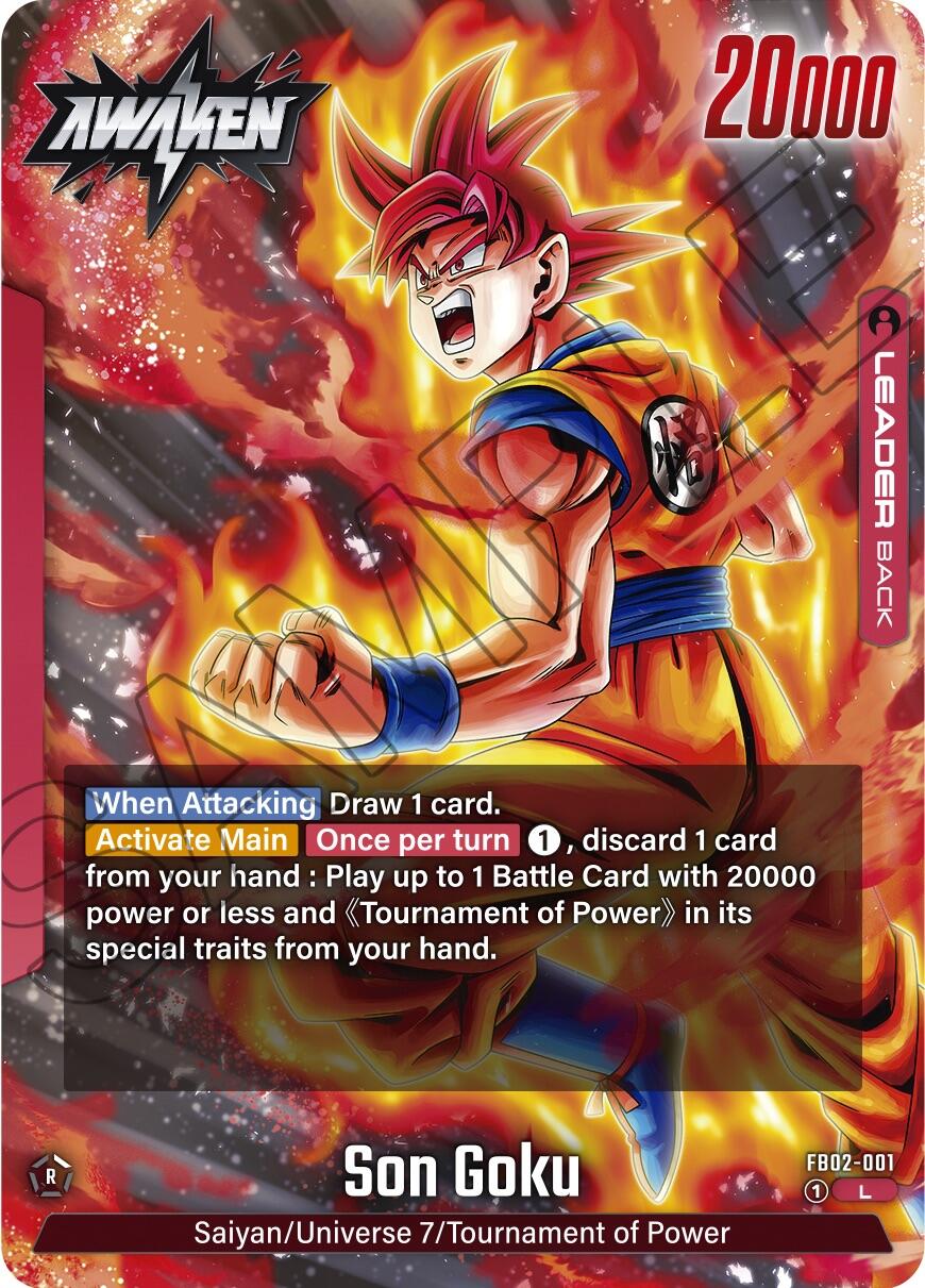 Son Goku (FB02-001) [Blazing Aura] | Cards and Coasters CA