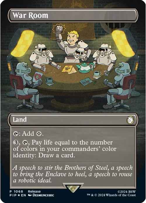War Room (Borderless) [Fallout Promos] | Cards and Coasters CA