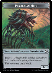 Phyrexian Mite (012) // Phyrexian Beast Double-Sided Token [Phyrexia: All Will Be One Tokens] | Cards and Coasters CA