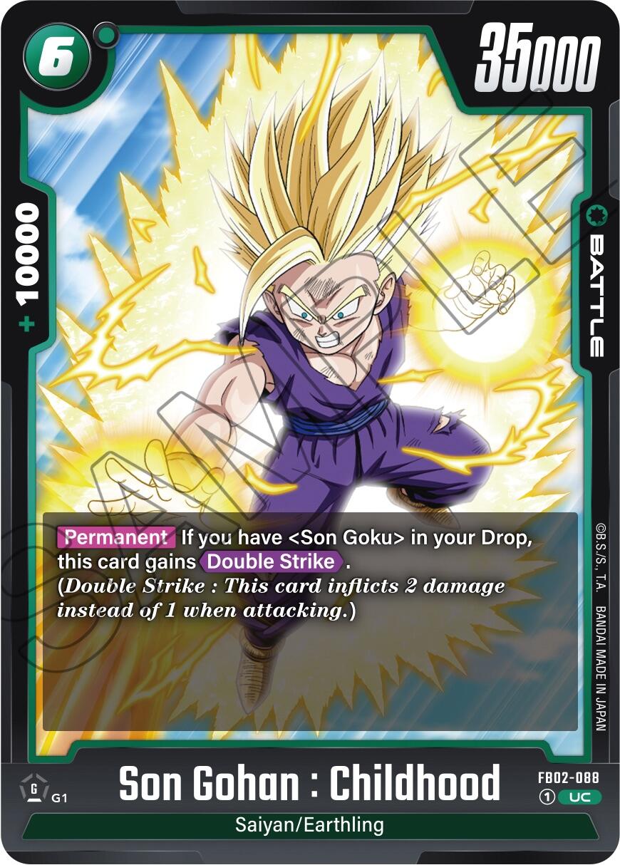 Son Gohan : Childhood [Blazing Aura] | Cards and Coasters CA