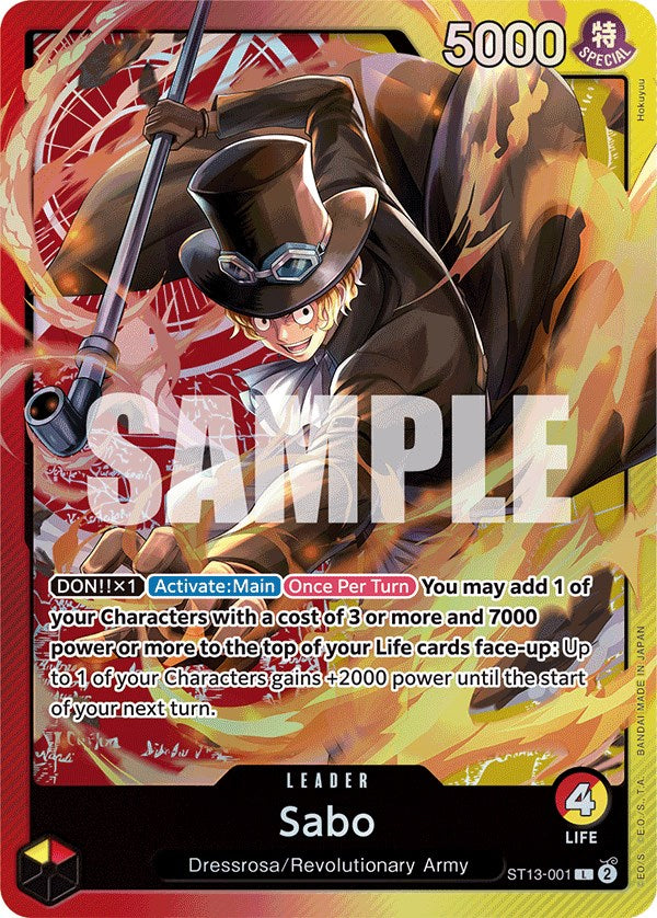 Sabo [Ultra Deck: The Three Brothers] | Cards and Coasters CA