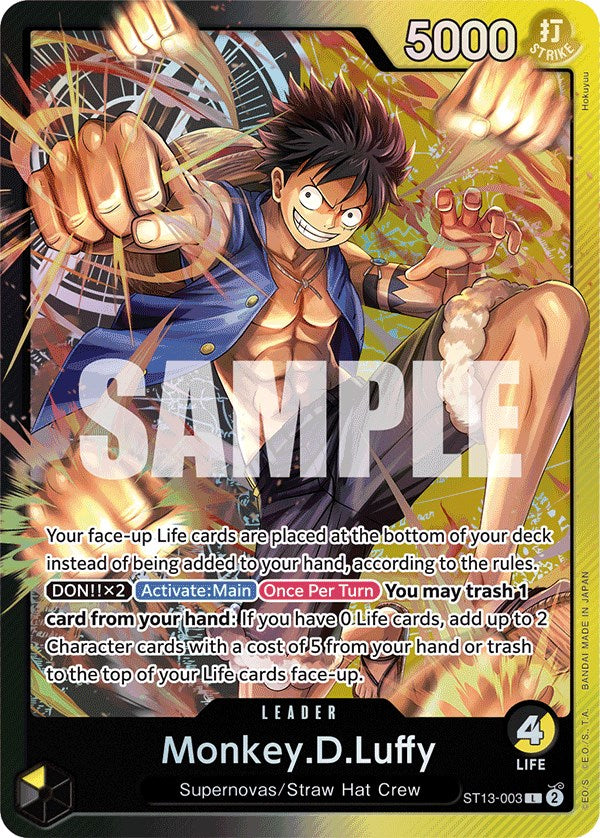 Monkey.D.Luffy [Ultra Deck: The Three Brothers] | Cards and Coasters CA