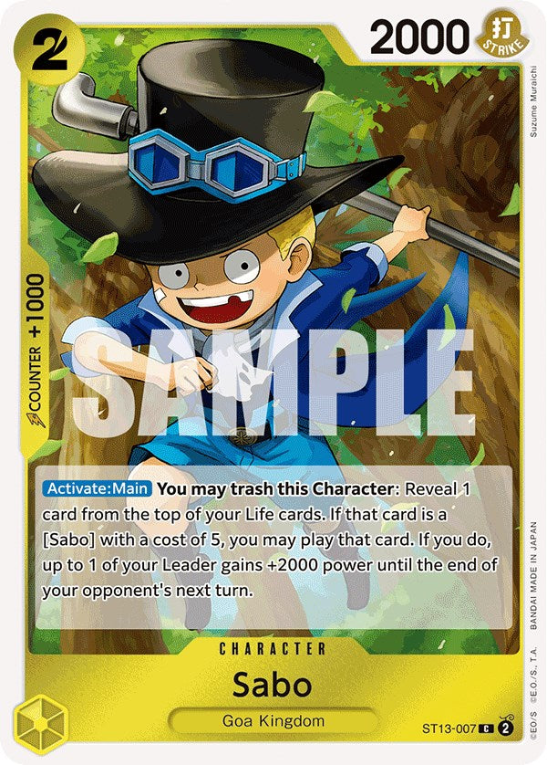 Sabo [Ultra Deck: The Three Brothers] | Cards and Coasters CA