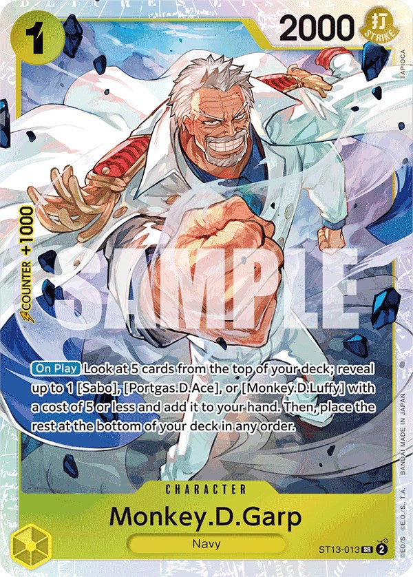 Monkey.D.Garp [Ultra Deck: The Three Brothers] | Cards and Coasters CA