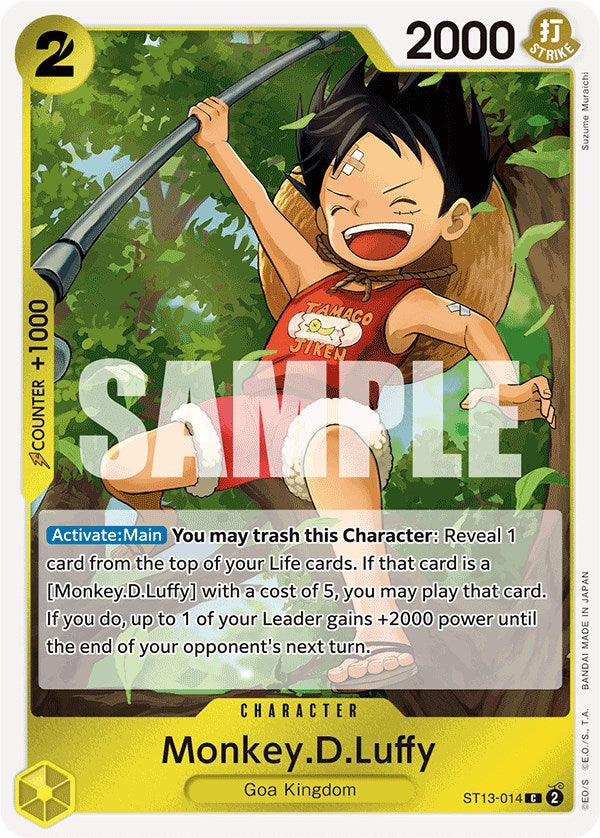 Monkey.D.Luffy [Ultra Deck: The Three Brothers] | Cards and Coasters CA