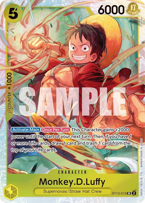 Monkey.D.Luffy [Ultra Deck: The Three Brothers] | Cards and Coasters CA