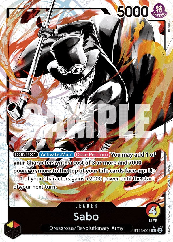 Sabo (Parallel) [Ultra Deck: The Three Brothers] | Cards and Coasters CA