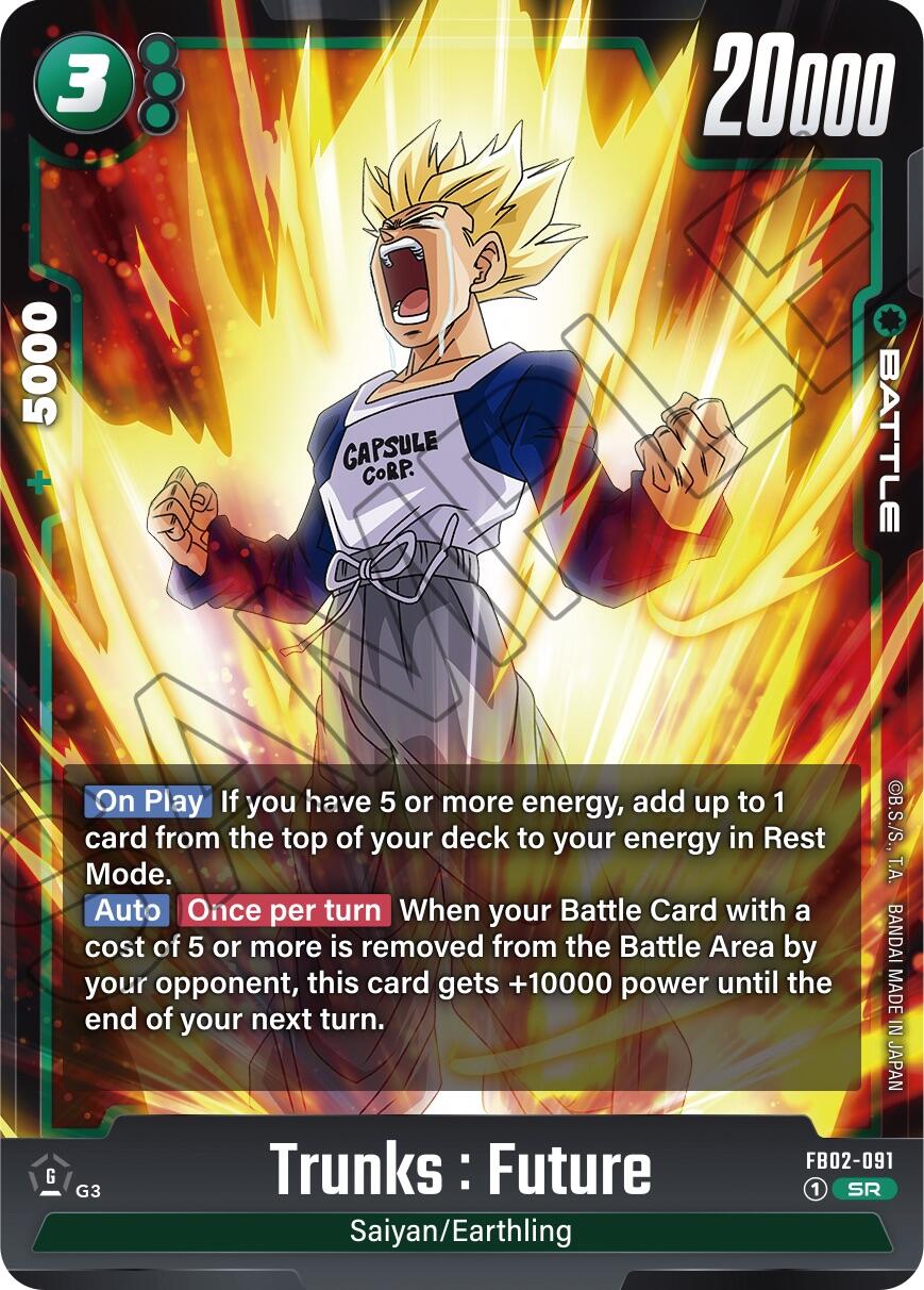 Trunks : Future [Blazing Aura] | Cards and Coasters CA